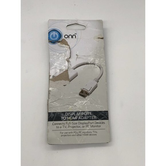 Onn Display Port to HDMI Adapter Gold Plated Connectors - Picture 4 of 5